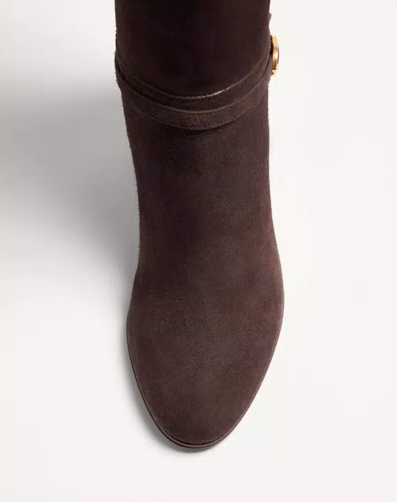 Valentino Pattie Crust Leather Boot 75Mm - Image 3